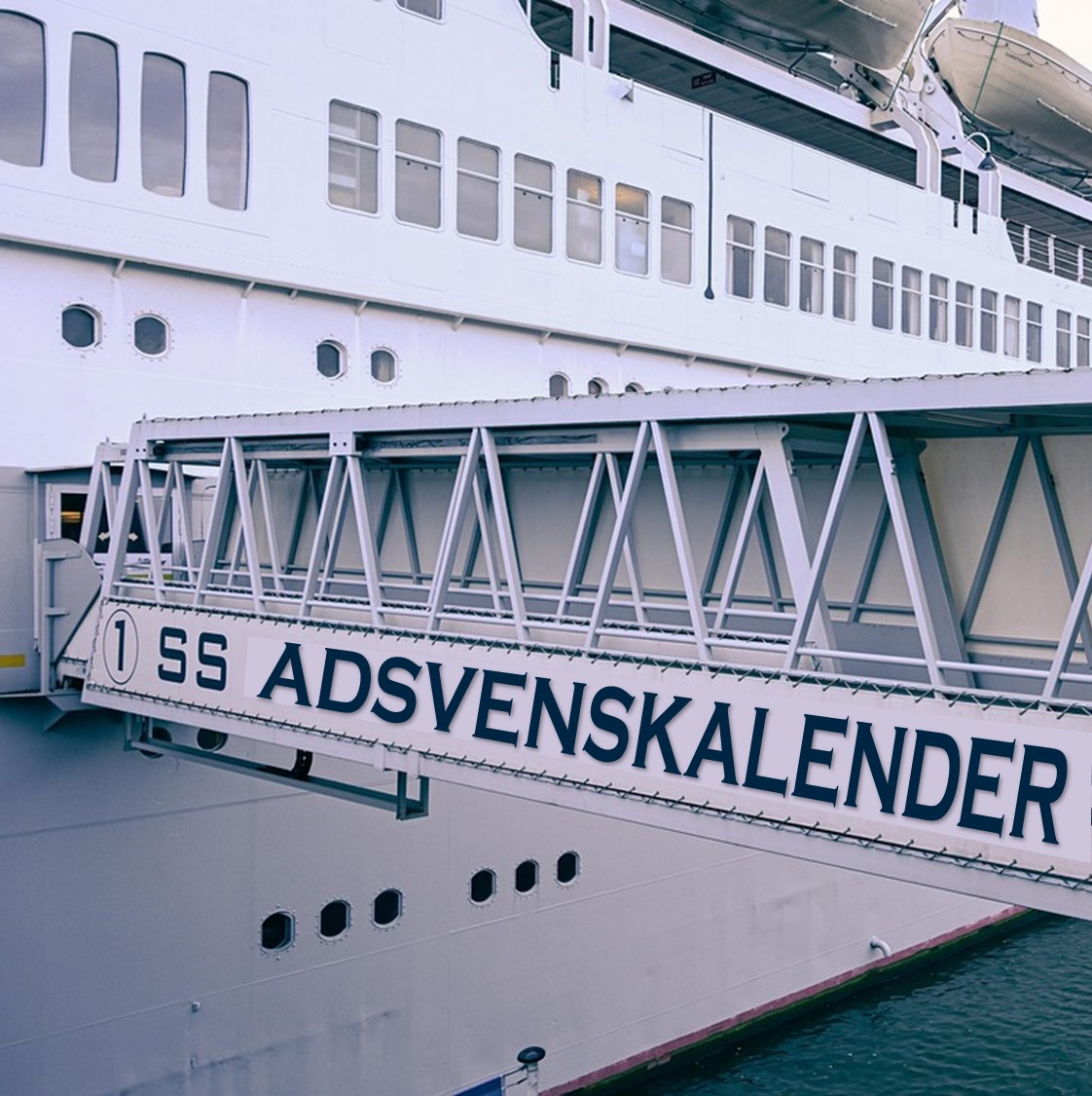 Kreuzfahrtschiff mit einer Passagierbrücke
