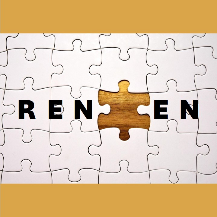 Puzzlespiel mit dem Wort REN_EN